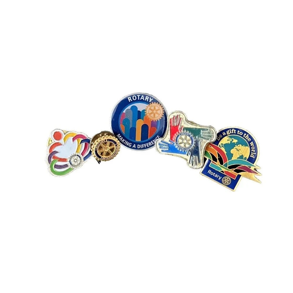 Vintage Rotary International Lapel Pins Lot Mixed Presidential Themes Collector